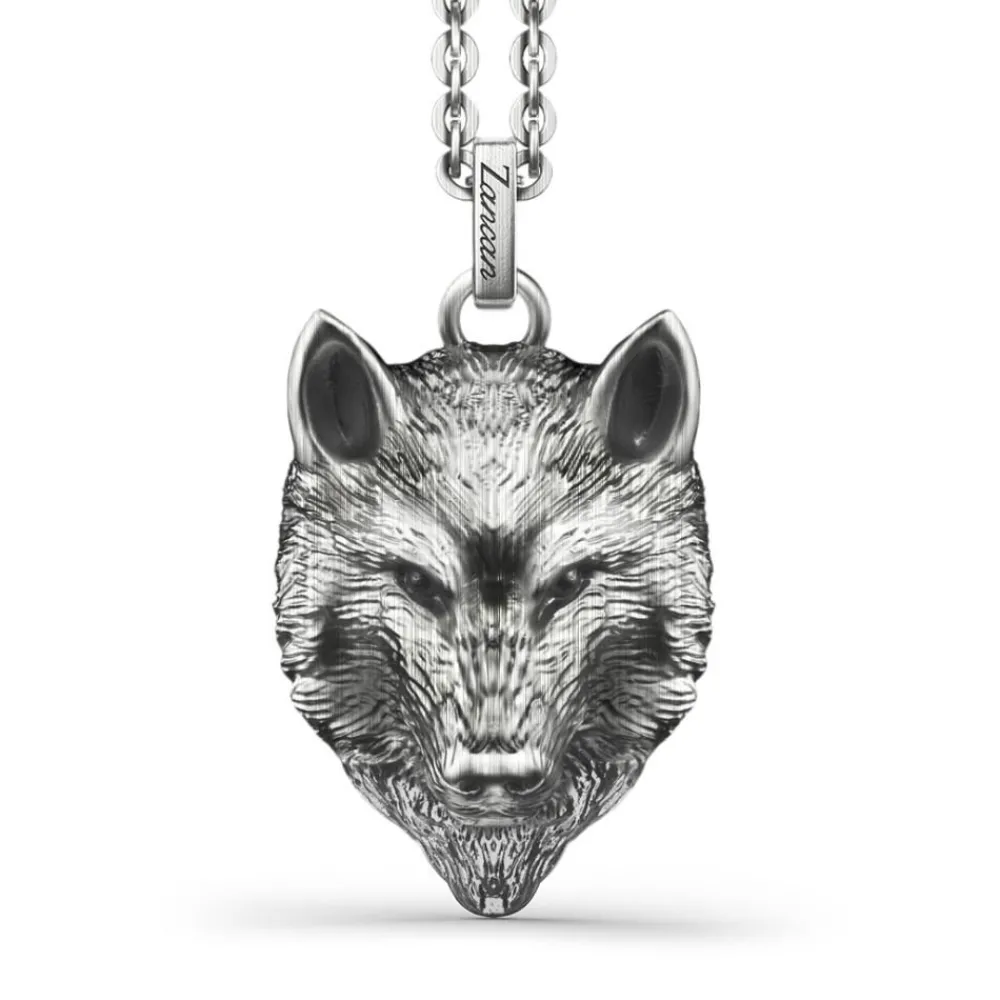 Flash Sale Zancan Silver Necklace With Wolf. Colliers