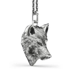 Flash Sale Zancan Silver Necklace With Wolf. Colliers