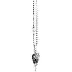 Clearance Zancan Silver Necklace With Skull-And-Serpent Pendant. Colliers