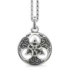 Best Zancan Silver Necklace With Celtic Pendant. Colliers
