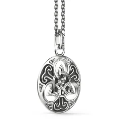 Best Zancan Silver Necklace With Celtic Pendant. Colliers