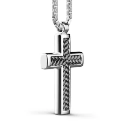 Best Sale Zancan Silver Necklace With Cross Pendant. Colliers