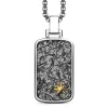 Hot Zancan Silver Necklace With Barbed-Wire Tag Pendant. Colliers