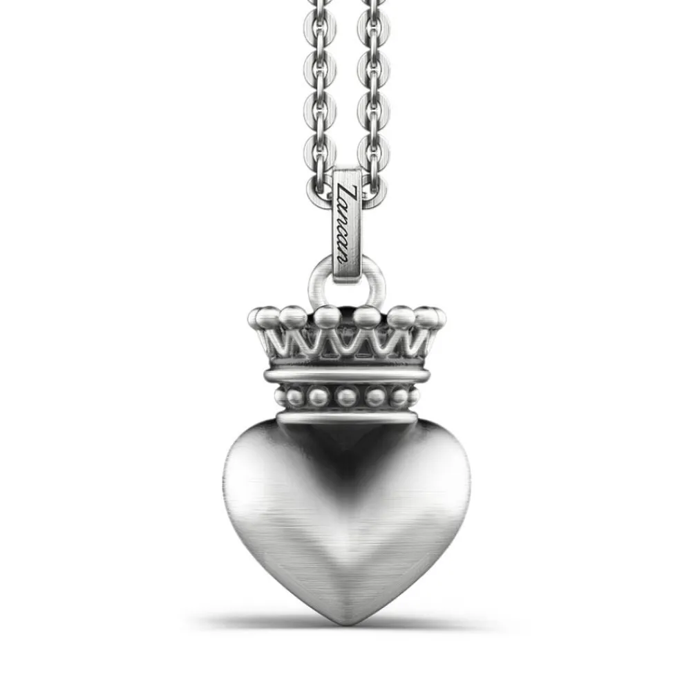 New Zancan Silver Necklace With Heart. Colliers