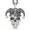 Flash Sale Zancan Silver Necklace With Joker Skull Pendant. Colliers