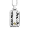 Online Zancan Silver Necklace With Tag Pendant And Tribal Motif. Colliers