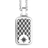 Best Sale Zancan Silver Necklace With Tag Pendant. Colliers