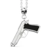 Hot Zancan Silver Necklace With Gun Pendant. Colliers