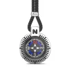 Fashion Zancan Silver Necklace With Compass. Colliers