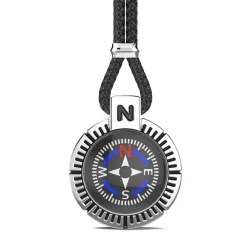 Fashion Zancan Silver Necklace With Compass. Colliers