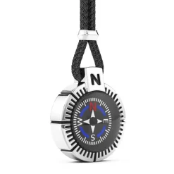 Fashion Zancan Silver Necklace With Compass. Colliers