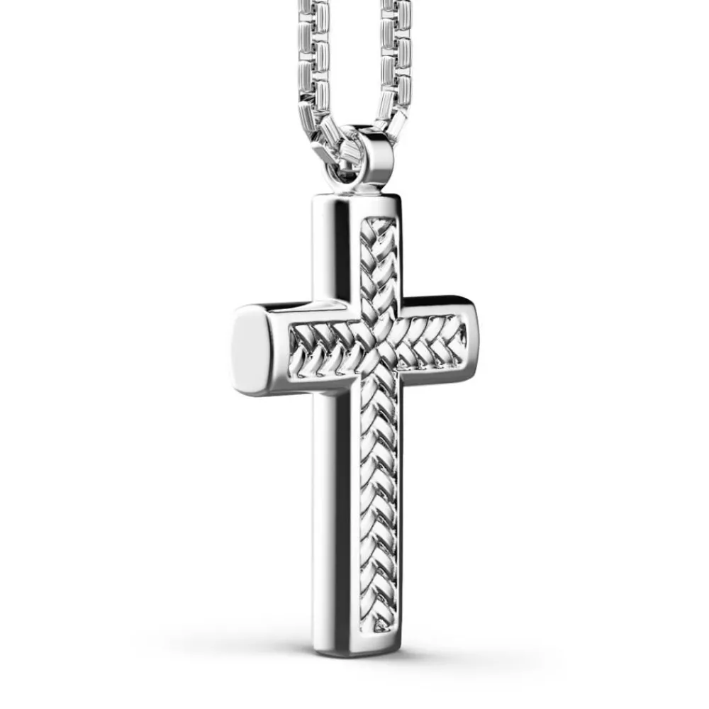Best Sale Zancan Silver Necklace With Cross Pendant. Colliers