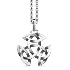 Store Zancan Silver Necklace With Celtic Pendant. Colliers