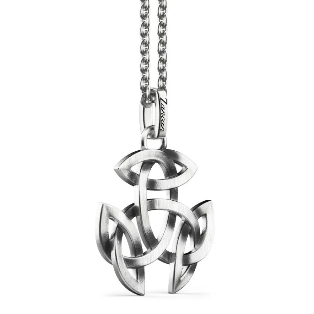 Store Zancan Silver Necklace With Celtic Pendant. Colliers