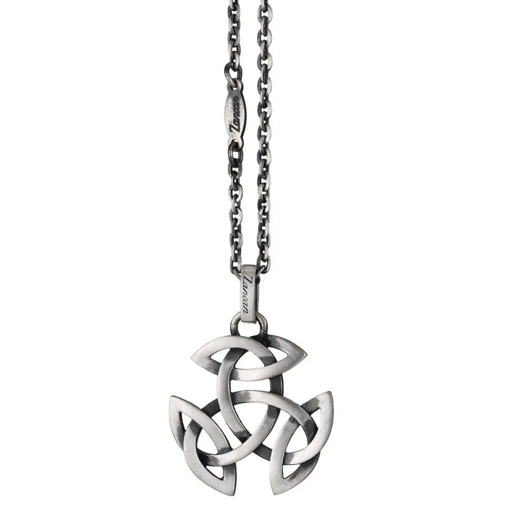 Store Zancan Silver Necklace With Celtic Pendant. Colliers