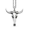 New Zancan Silver Necklace With Buffalo Pendant. Colliers