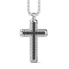 Sale Zancan Silver Necklace With Cross Pendant And Black Stones. Colliers