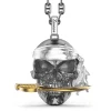 Store Zancan Silver Necklace With Pirate Skull Pendant. Colliers