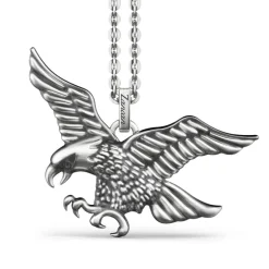 Cheap Zancan Silver Necklace With Eagle. Colliers