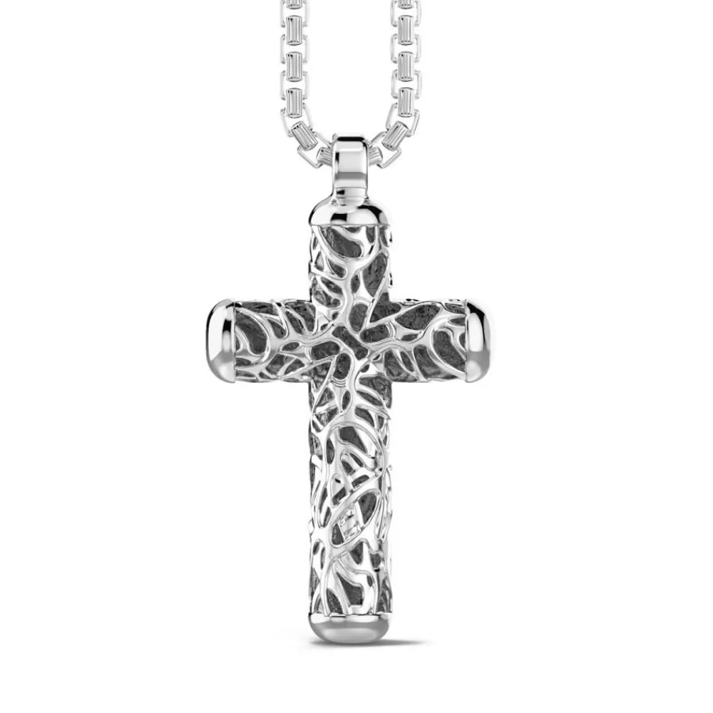 Outlet Zancan Silver Necklace With Cross Pendant. Colliers