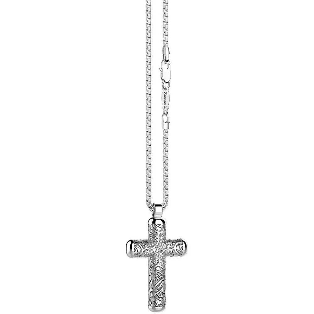 Outlet Zancan Silver Necklace With Cross Pendant. Colliers
