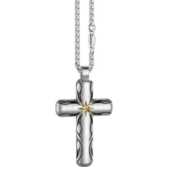 Sale Zancan Silver Necklace With Cross Pendant And Tribal Motif. Colliers