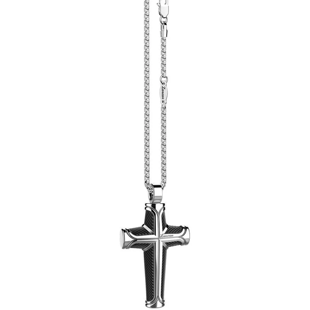 Hot Zancan Silver Necklace With Cross Pendant. Colliers
