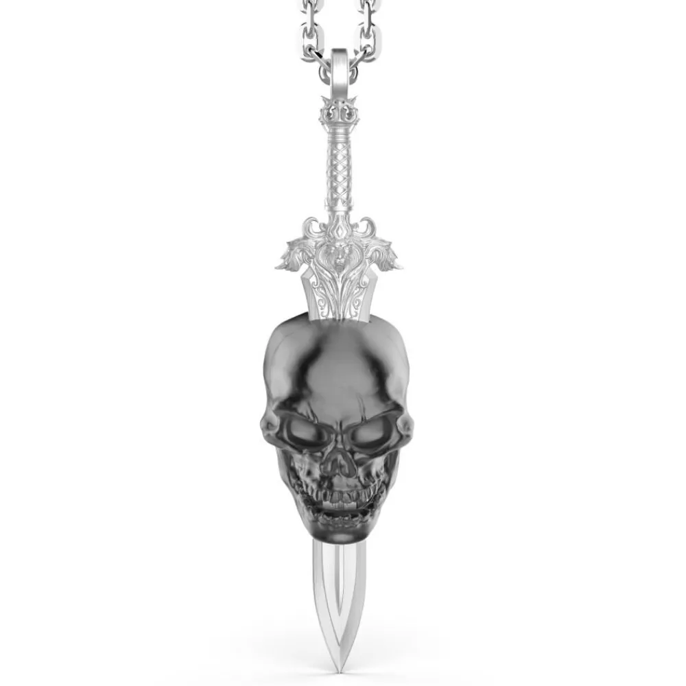 Best Sale Zancan Silver Necklace With Skull. Colliers