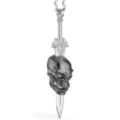 Best Sale Zancan Silver Necklace With Skull. Colliers
