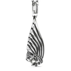 Clearance Zancan Silver Necklace With Native American Pendant. Colliers