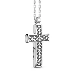 Online Zancan Silver Necklace With Cross Pendant. Colliers