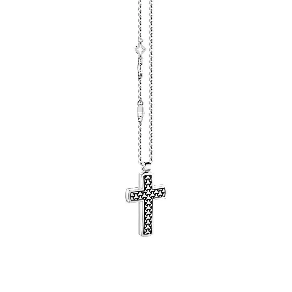 Online Zancan Silver Necklace With Cross Pendant. Colliers