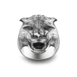 Sale Zancan Silver Panther Ring With Vintage Finish. Bagues