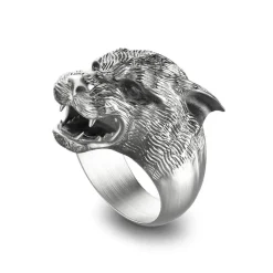 Sale Zancan Silver Panther Ring With Vintage Finish. Bagues