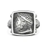 Cheap Zancan Silver Ring With Adonis. Bagues