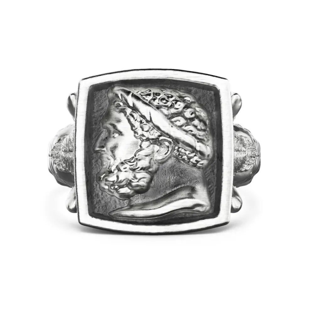 Cheap Zancan Silver Ring With Adonis. Bagues