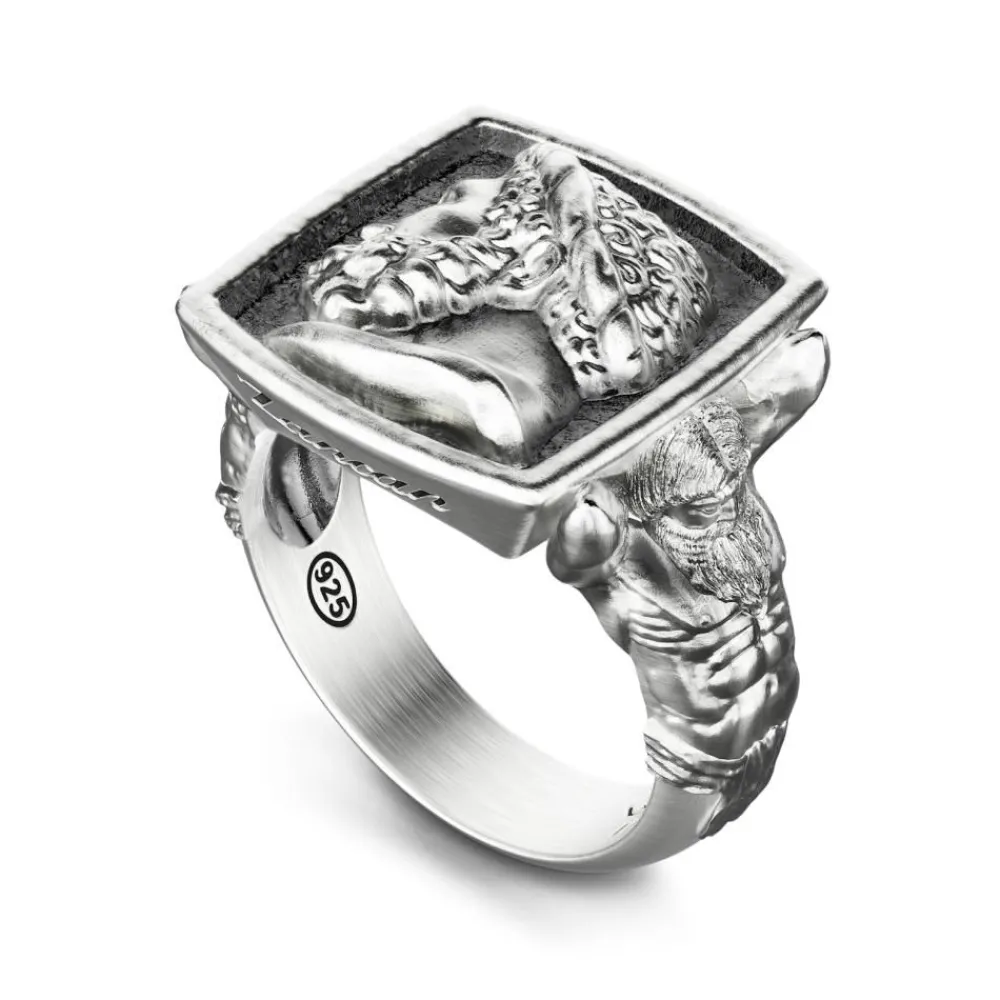 Cheap Zancan Silver Ring With Adonis. Bagues