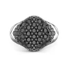 Best Sale Zancan Silver Ring With Black Stones. Bagues