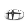Sale Zancan Silver Ring With Black Stone. Bagues