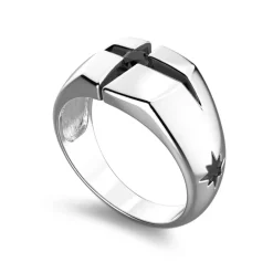 Sale Zancan Silver Ring With Black Stone. Bagues