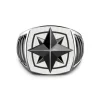 Best Zancan Silver Ring With Ceramic Wind Rose. Bagues
