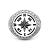 Flash Sale Zancan Silver Ring With Engraved Wind Rose. Bagues