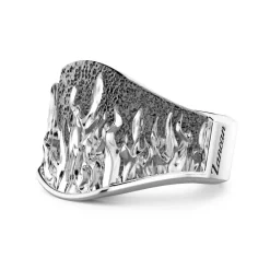 Cheap Zancan Silver Ring With Flames. Bagues