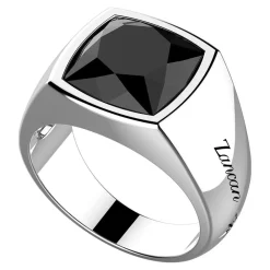 Best Sale Zancan Silver Ring With Large Natural Onyx. Bagues