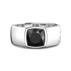 Cheap Zancan Silver Ring With Onyx. Bagues