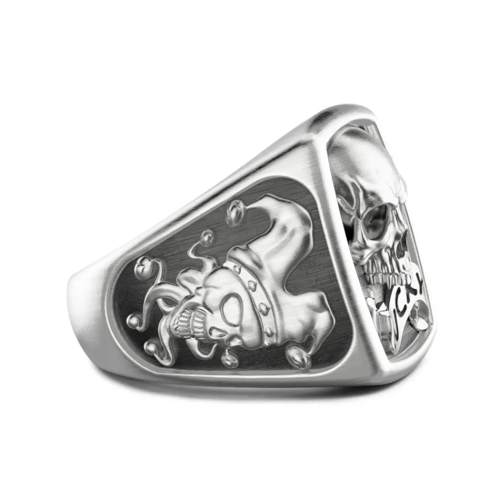 Cheap Zancan Silver Ring With Skull Bagues