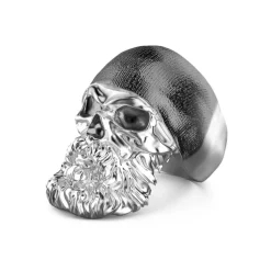 Shop Zancan Silver Ring With Skull. Bagues