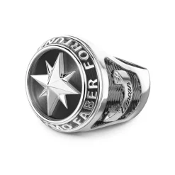 Best Zancan Silver Ring With Wind Rose. Bagues