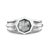 Shop Zancan Silver Signet Ring With Mother Of Pearl. Bagues