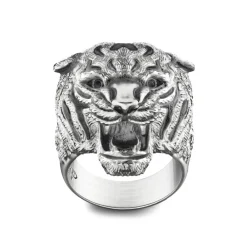 Flash Sale Zancan Silver Tiger Ring. Bagues
